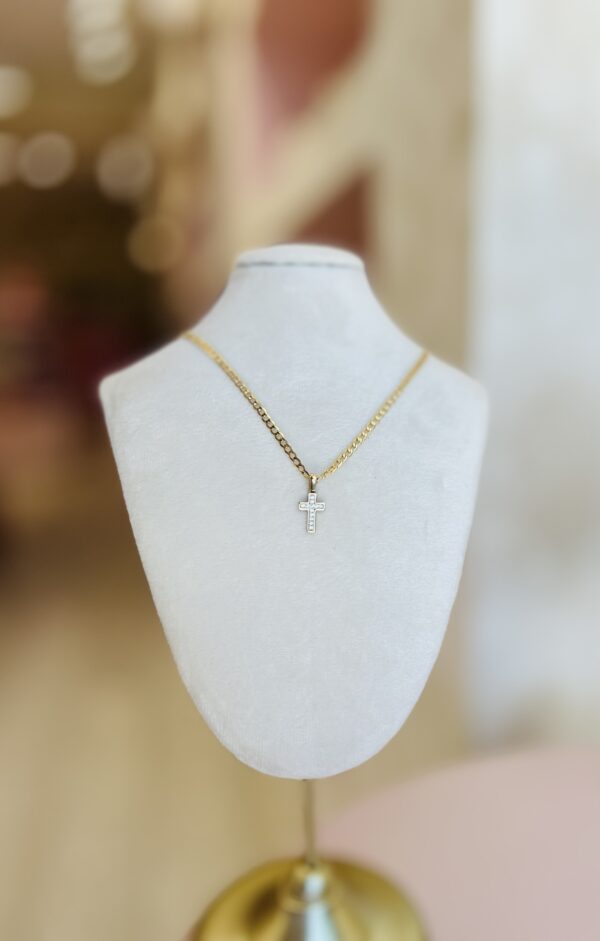 Cadena de Cruz con brillo